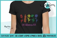 Wildflower SVG, Flower Quote SVG, Wildflower Love Blooms SVG Product Image 3