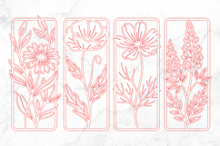 Wildflower Wall Art SVG Laser Cut Design Product Image 3