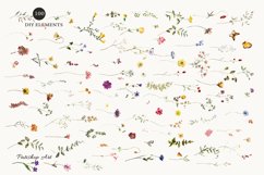 Meadow Flowers Clipart &amp; Alphabet Product Image 7