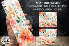 Watercolor Floral Tumbler Spring Gift for Women Product Image 3