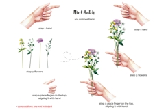 Watercolor meadow flowers clipart. Wildflowers PNG set Product Image 5