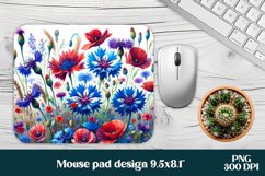 Flower mouse pad | Mousepad | Wildflower sublimation Product Image 1