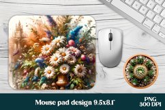 Flower mouse pad | Mousepad | Wildflower sublimation Product Image 1