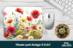 Flower mouse pad | Mousepad | Wildflower sublimation Product Image 1