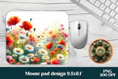 Flower mouse pad | Mousepad | Wildflower sublimation Product Image 1