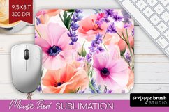 Wildflowers Mouse Pad Sublimation - Spring Flowers Mousepad Product Image 1