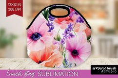 Wildflowers Lunch Bag - Spring Flowers Lunch Bug PNG Product Image 1