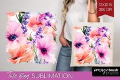 Wildflowers Tote Bag - Spring Flowers Tote Bag PNG Product Image 1