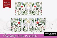 Wildflowers Mug Wrap - Spring Flowers Mug PNG Sublimation Product Image 1