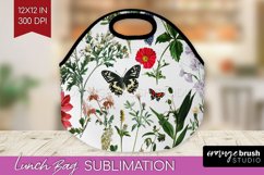 Wildflowers Lunch Bag - Spring Flowers Lunch Bug PNG Product Image 1