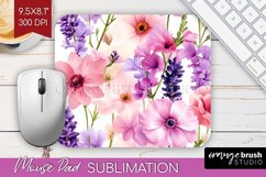 Wildflowers Mouse Pad Sublimation - Spring Flowers Mousepad Product Image 1