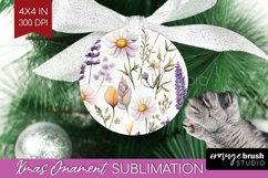 Wildflowers Ornament PNG - Spring Flowers PNG Sublimation Product Image 1