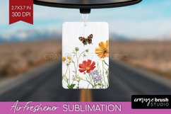 Wildflowers Air Freshener PNG - Spring Flowers PNG Product Image 1