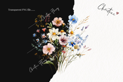 Watercolor Wildflowers Clipart Product Image 2