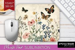 Wildflowers Mouse Pad Sublimation - Spring Flowers Mousepad Product Image 1