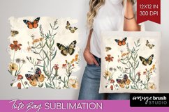 Wildflowers Tote Bag - Spring Flowers Tote Bag PNG Product Image 1