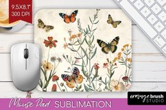 Wildflowers Mouse Pad Sublimation - Spring Flowers Mousepad Product Image 1