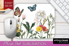 Wildflowers Mouse Pad Sublimation - Spring Flowers Mousepad Product Image 1