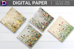 Wildflowers Digital Paper Product Image 1