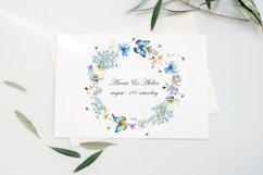 Wildflowers and butterfly frame