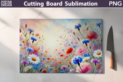 Wildflowers Cutting Board | Floral Cutting Board Product Image 1