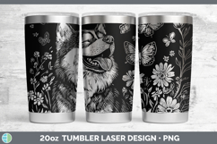 GorgeousWildflowers Dogs Laser 20oz Tumbler design.