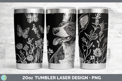 GorgeousWildflowers Dogs Laser 20oz Tumbler design.