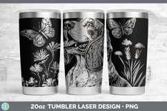 GorgeousWildflowers Dogs Laser 20oz Tumbler design.