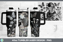 GorgeousWildflowers Dogs Laser 40oz Tumbler design.