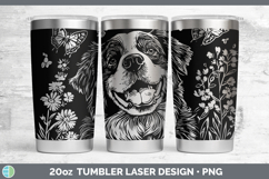 GorgeousWildflowers Dogs Laser 20oz Tumbler design.