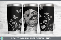GorgeousWildflowers Dogs Laser 20oz Tumbler design.