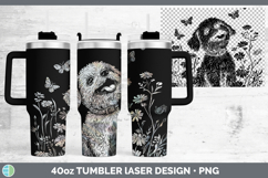 GorgeousWildflowers Dogs Laser 40oz Tumbler design.