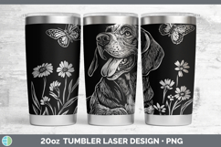 GorgeousWildflowers Dogs Laser 20oz Tumbler design.