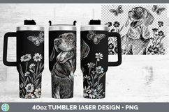 GorgeousWildflowers Dogs Laser 40oz Tumbler design.