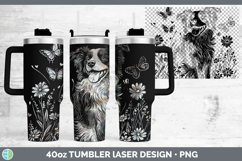 GorgeousWildflowers Dogs Laser 40oz Tumbler design.