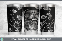 GorgeousWildflowers Dogs Laser 20oz Tumbler design.