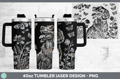GorgeousWildflowers Dogs Laser 40oz Tumbler design.