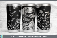 GorgeousWildflowers Dogs Laser 20oz Tumbler design.