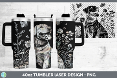 GorgeousWildflowers Dogs Laser 40oz Tumbler design.