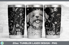 GorgeousWildflowers Dogs Laser 20oz Tumbler design.