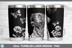GorgeousWildflowers Dogs Laser 20oz Tumbler design.