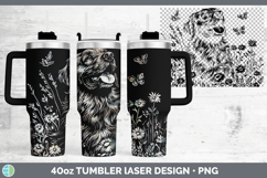 GorgeousWildflowers Dogs Laser 40oz Tumbler design.
