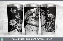 GorgeousWildflowers Dogs Laser 20oz Tumbler design.