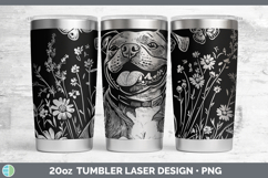 GorgeousWildflowers Dogs Laser 20oz Tumbler design.