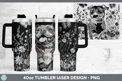 GorgeousWildflowers Dogs Laser 40oz Tumbler design.
