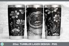 GorgeousWildflowers Dogs Laser 20oz Tumbler design.