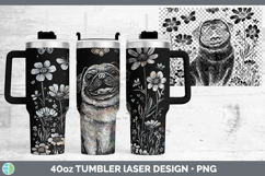 GorgeousWildflowers Dogs Laser 40oz Tumbler design.