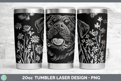 GorgeousWildflowers Dogs Laser 20oz Tumbler design.