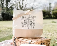 Wildflowers embroidery, field flowers embroidery Product Image 3