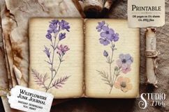 Wildflowers Junk Journal Pages Product Image 2
